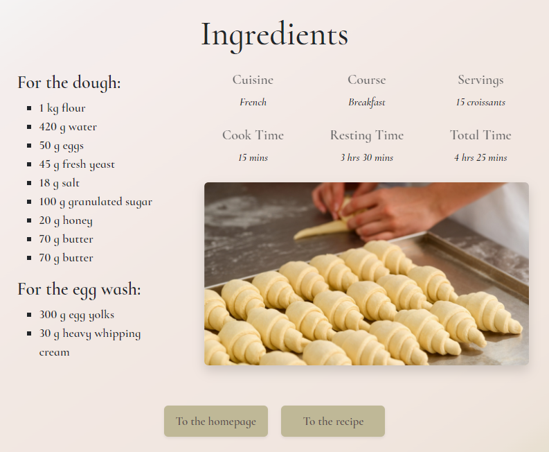 Croissant multiple page preview